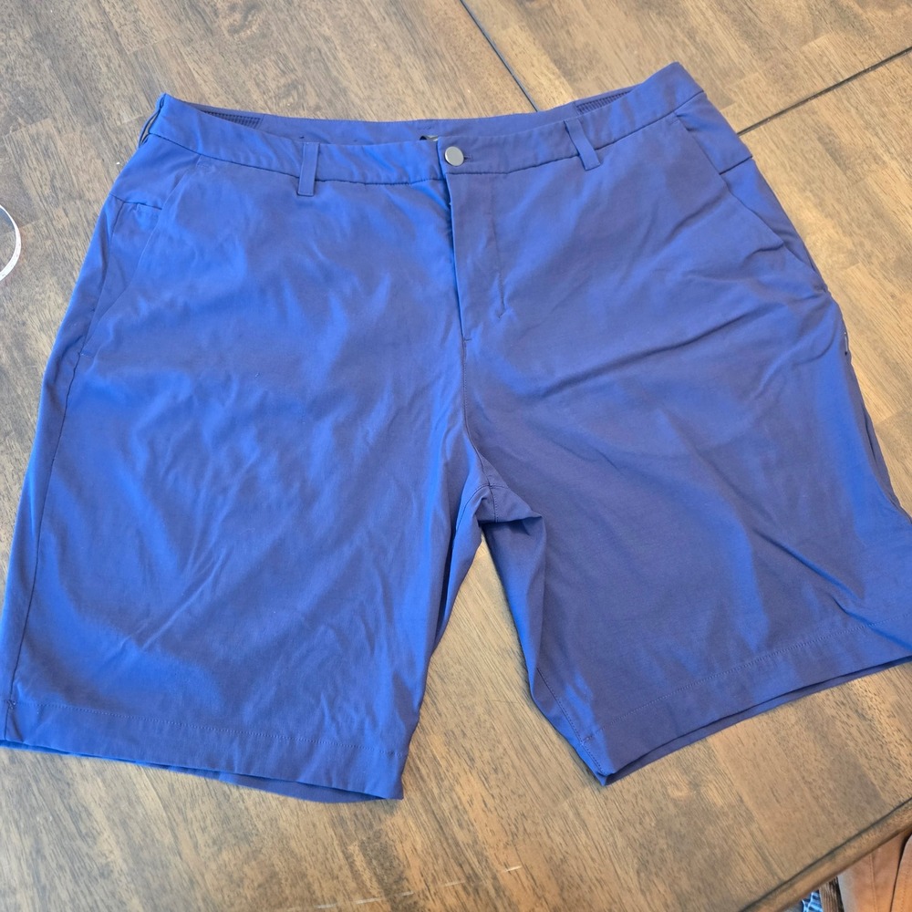 Lululemon Commission Golf Shorts Mens 38 Navy Blue Technical Performance